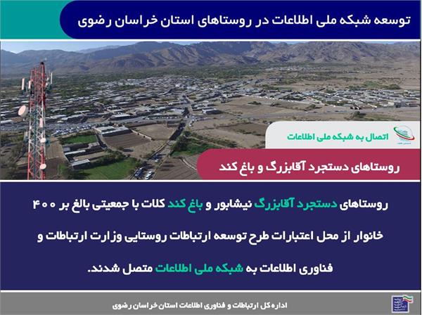 افزایش دسترسی مناطق محروم استان خراسان رضوی به اینترنت پرسرعت
